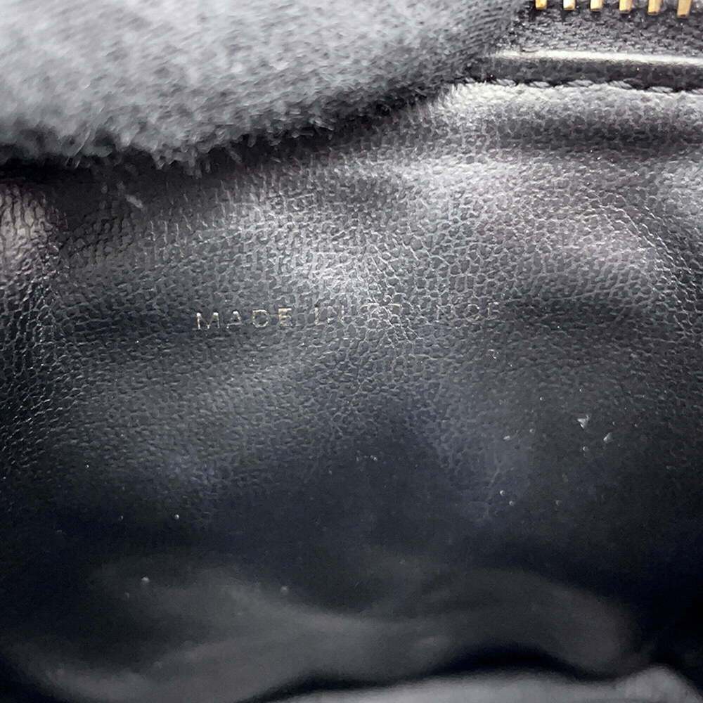 CHANEL Black Caviar Leather Logo Pouch - Picture 13 of 14